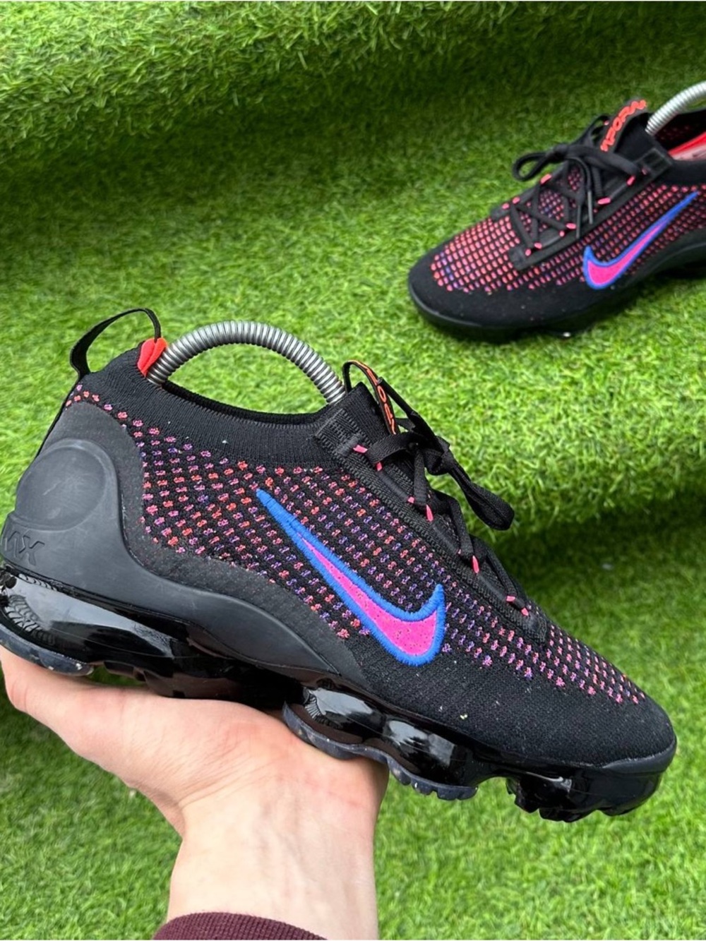 Nike Air VaporMax 2021 Flyknit Black Hyper Pink Women's